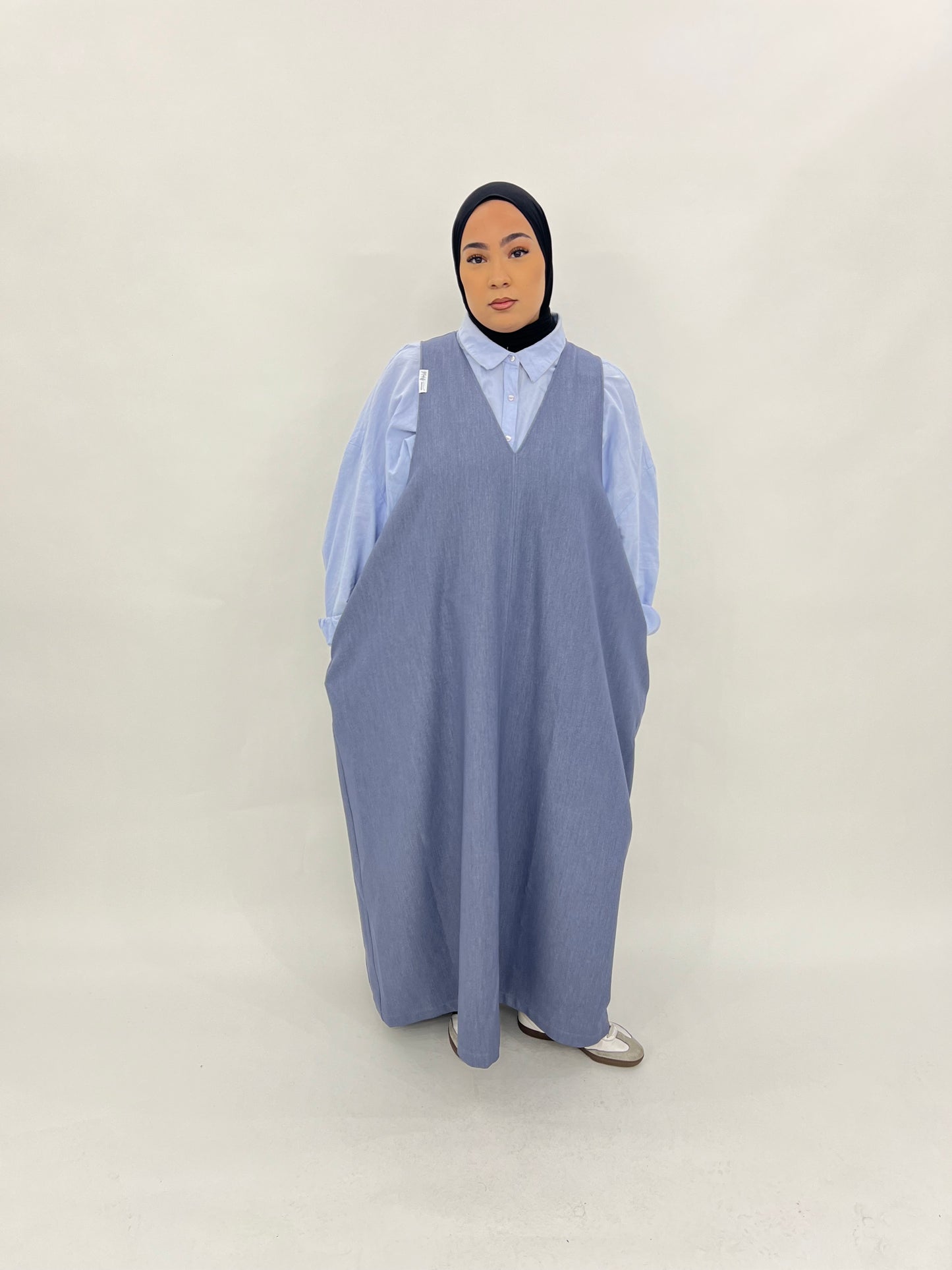 Robe sans manche - Denim gris