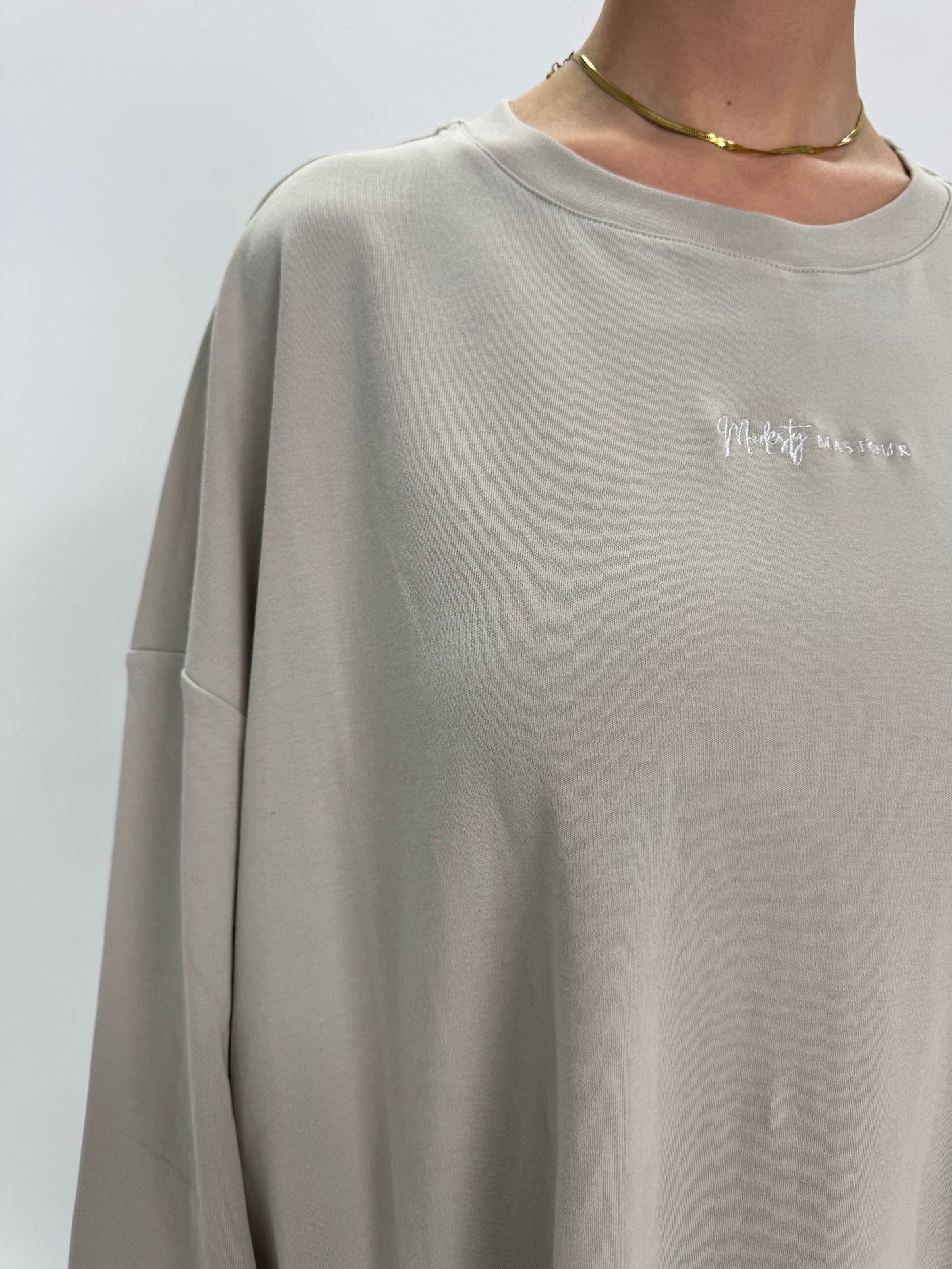 TEE SHIRT PYEONHAN GRIS CLAIR