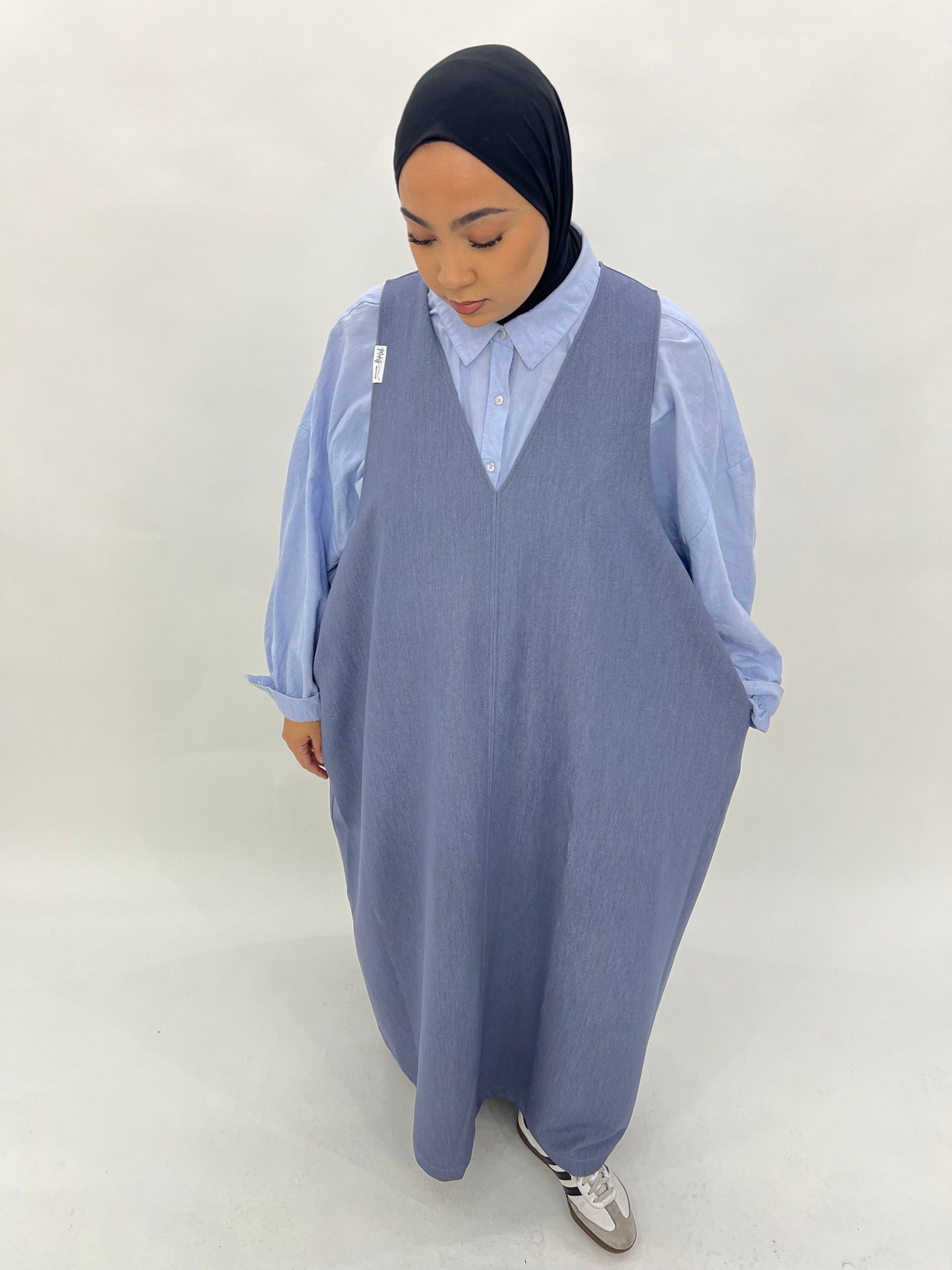 Robe sans manche - Denim gris