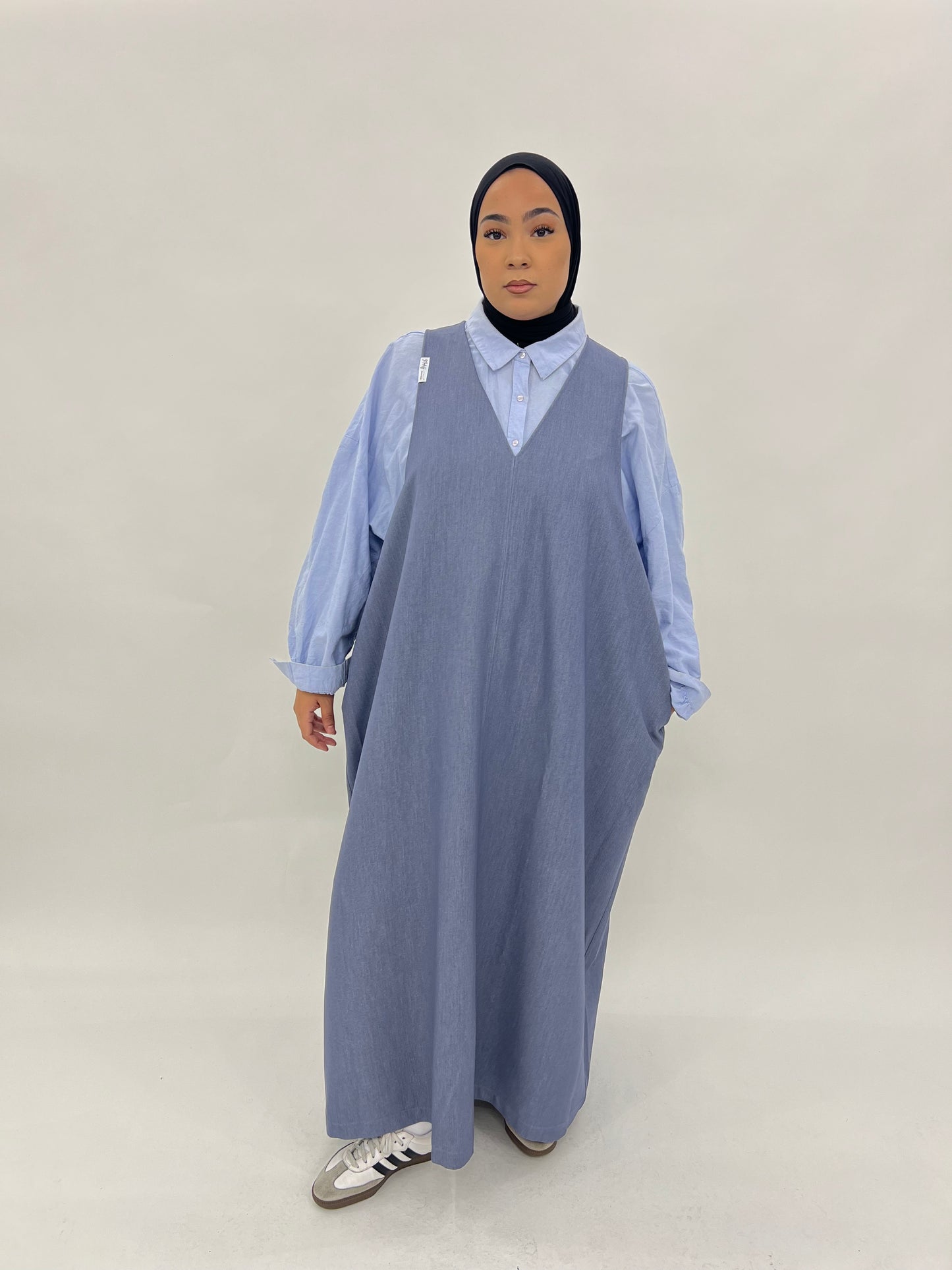 Robe sans manche - Denim gris
