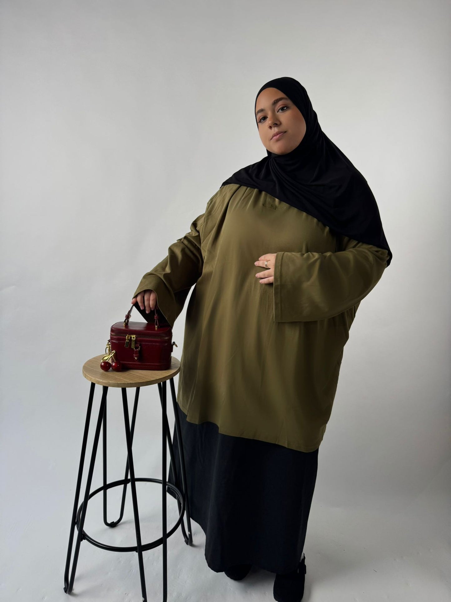 TEE SHIRT PYEONHAN VERT KAKI