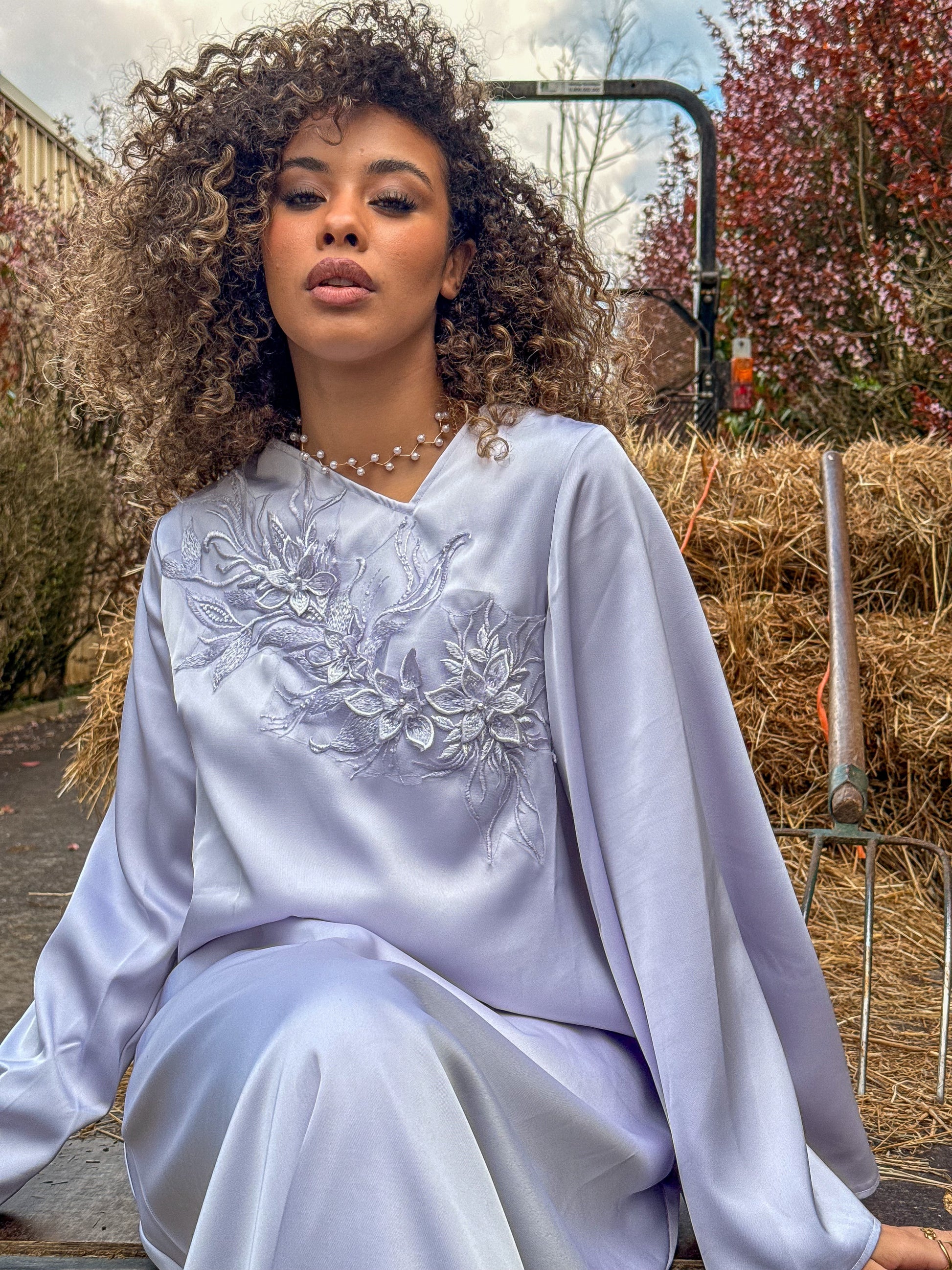 jasmine purple dress PURPLE JASMINE DRESS- Édition limitée – Modesty Mastour